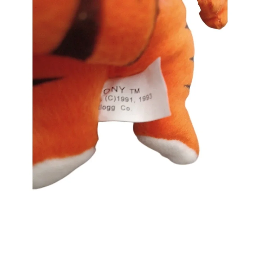 Vintage 1991 Kellogg's Tony the Tiger Plush Frosted‎ Flakes Cereal Mascot Toy